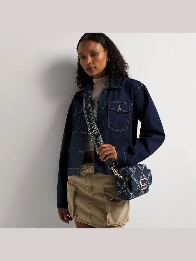 Luella Jacquard Chain Logo Camera Bag