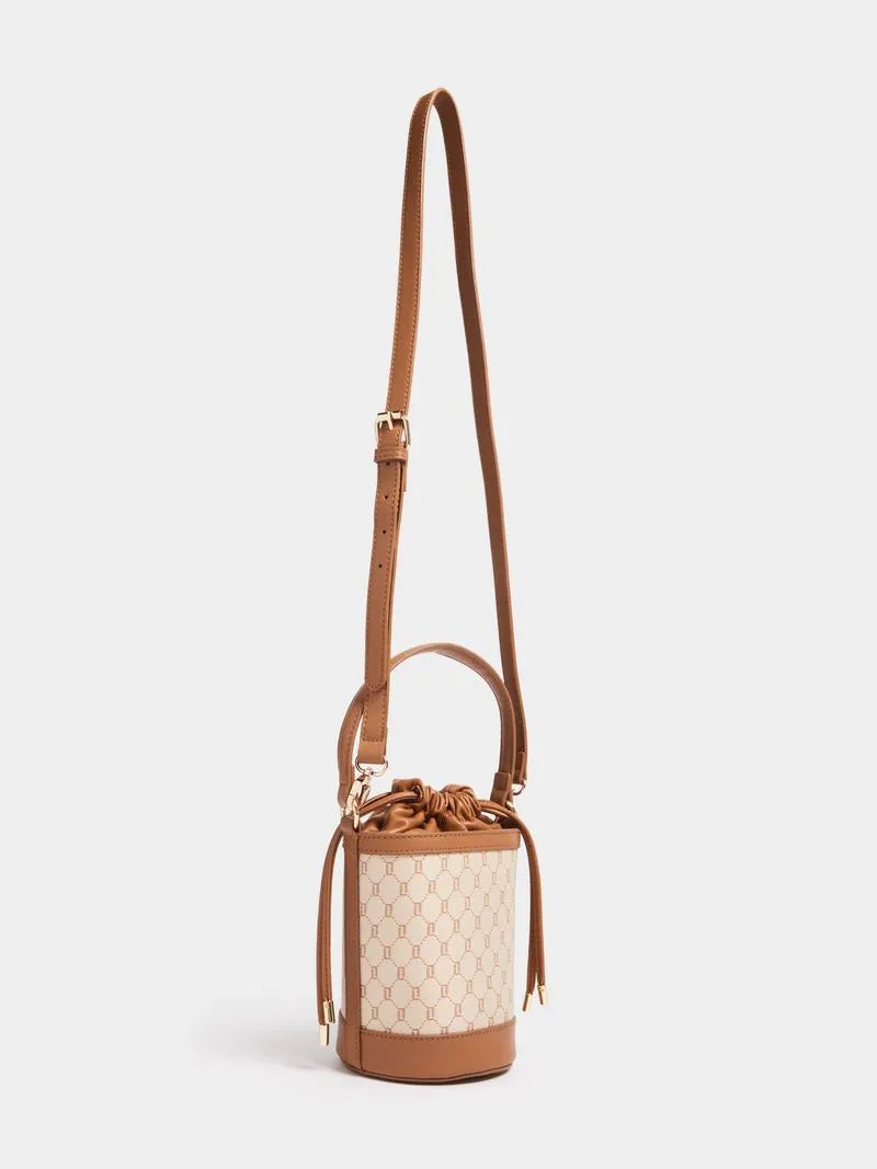 Luella Jacquard Bucket Bag