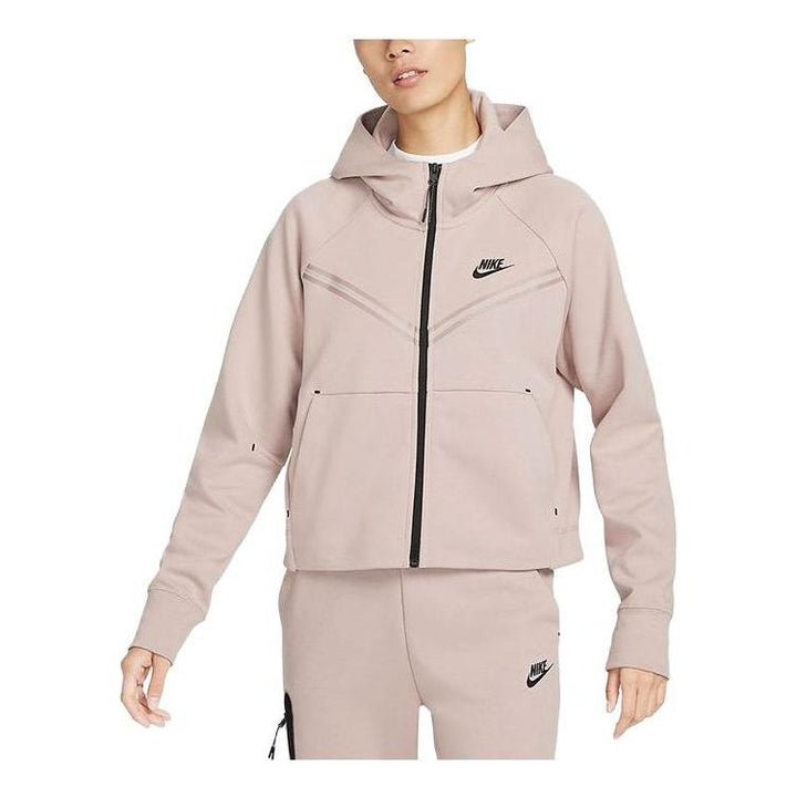 (WMNS) Nike Sportswear Tech Fleece Windrunner Jacket 'Light Grey Brown' CW4299-272