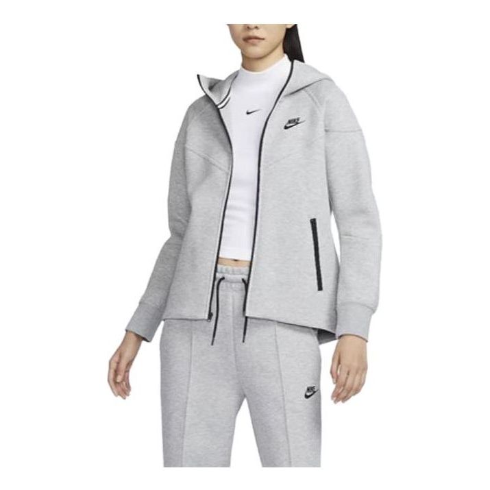 (WMNS) Nike Tech Fleece Full Zip Hoodie 'Grey' FB8339-063