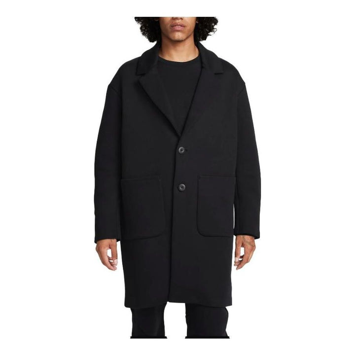 Nike Sportswear Tech Fleece Reimagined Loose Fit Trench Coat 'Black' FN0602-010