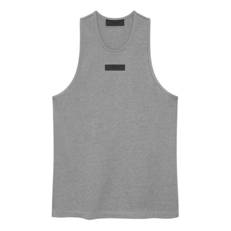 Fear of God Essentials Tank Top 'Dark Heather Oatmeal' 125SP242043F
