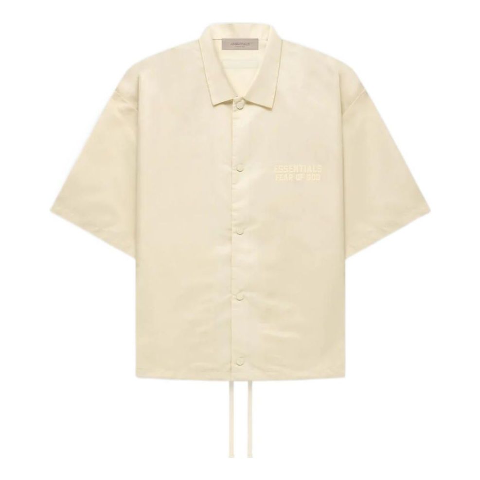 Fear of God Essentials FW22 Ss Nylon Shirt 'Egg Shell' FOG-FW22-058