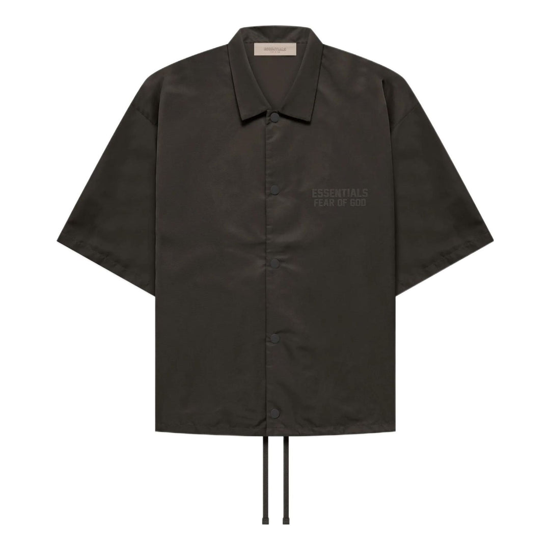 Fear of God Essentials FW22 SS Nylon Shirt 'Off Black' FOG-FW22-626