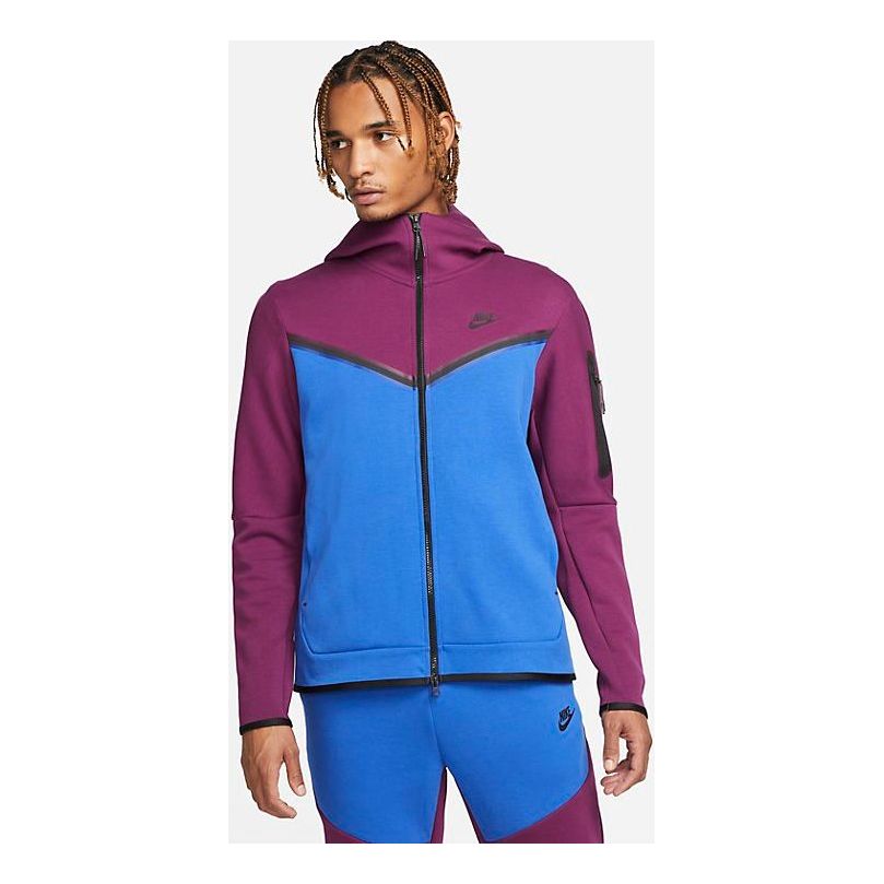 Nike Sportswear Tech Fleece Full Zip Hoodie 'Sangria Game Royal' CU4489-610