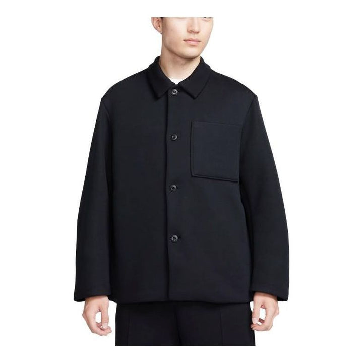Nike Sportswear Tech Fleece Reimagined Wide Shirt Jacket 'Black' FB8168-010
