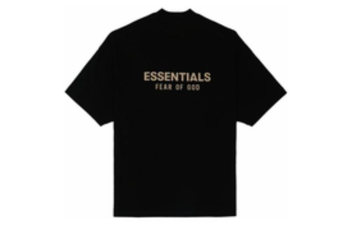 Fear of God Essentials FW23 V-Neck T-shirt 'Jet Black' 125BT234110F